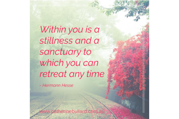 calm in the stillness within